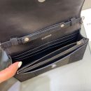 Balenciaga Hourglass Wallet On Chain in Black, For Women, Women's Bags 7.6in/19cm 6560502102G1000