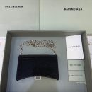 Balenciaga Hourglass Wallet On Chain in Black, For Women, Women's Bags 7.6in/19cm 6560502102G1000