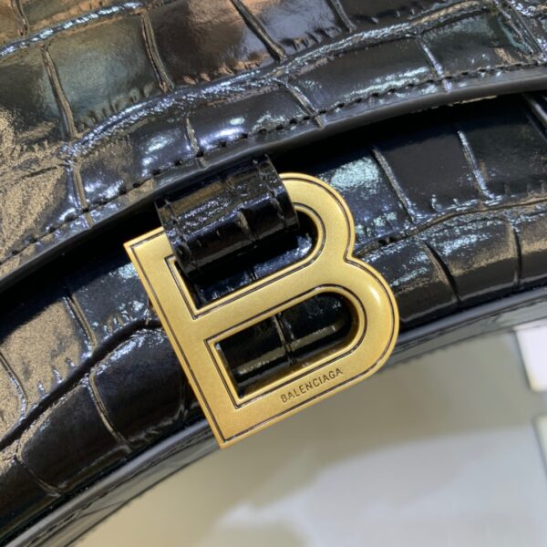 Balenciaga Hourglass Wallet On Chain in Black, For Women, Women's Bags 9in/23cm