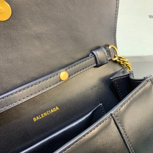 Balenciaga Hourglass Wallet On Chain in Black, For Women, Women's Bags 9in/23cm