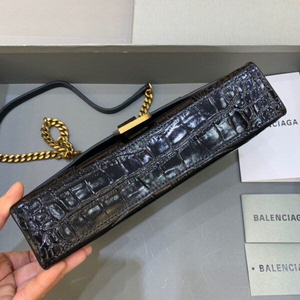 Balenciaga Hourglass Wallet On Chain in Black, For Women, Women's Bags 9in/23cm