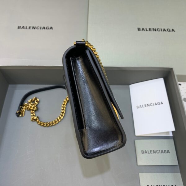 Balenciaga Hourglass Wallet On Chain in Black, For Women, Women's Bags 9in/23cm