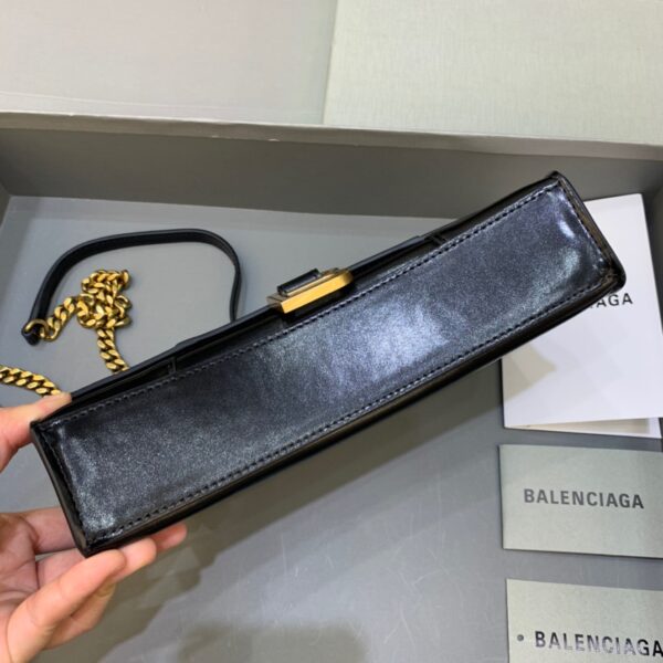 Balenciaga Hourglass Wallet On Chain in Black, For Women, Women's Bags 9in/23cm