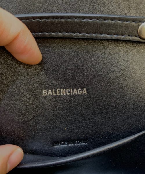 Balenciaga Hourglass Wallet On Chain in Black, For Women, Women's Bags 9in/23cm