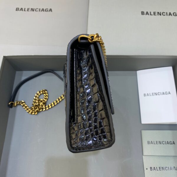 Balenciaga Hourglass Wallet On Chain in Black, For Women, Women's Bags 9in/23cm