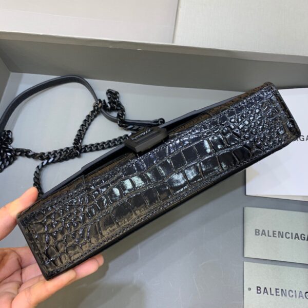 Balenciaga Hourglass Wallet On Chain in Black, For Women, Women's Bags 9in/23cm