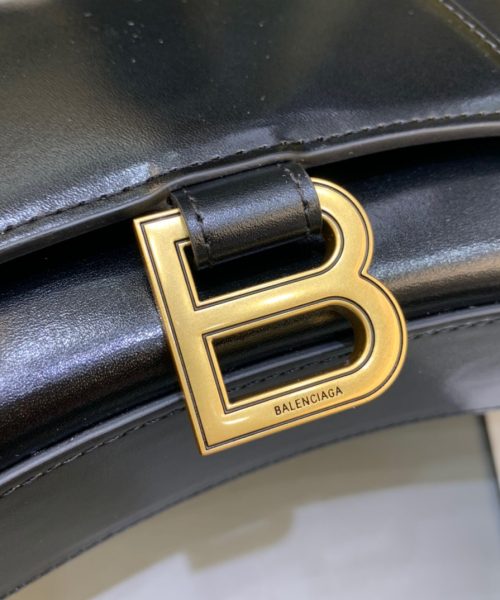 Balenciaga Hourglass Wallet On Chain in Black, For Women, Women's Bags 9in/23cm