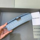Balenciaga Hourglass Wallet On Chain in Blue, For Women, Women's Bags 7.6in/19cm