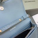 Balenciaga Hourglass Wallet On Chain in Blue, For Women, Women's Bags 7.6in/19cm