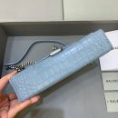 Balenciaga Hourglass Wallet On Chain in Blue, For Women, Women's Bags 9in/23cm
