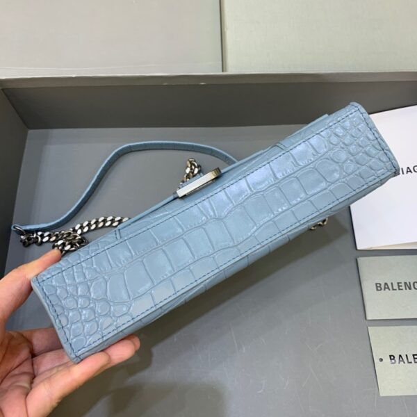 Balenciaga Hourglass Wallet On Chain in Blue, For Women, Women's Bags 9in/23cm