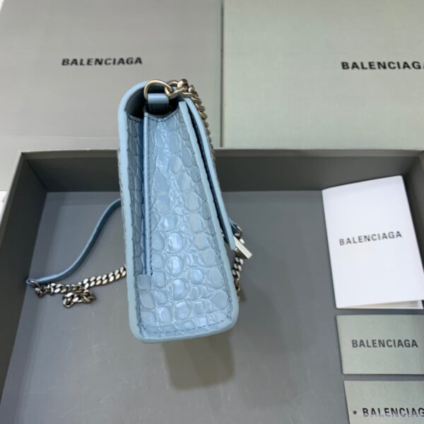 Balenciaga Hourglass Wallet On Chain in Blue, For Women, Women's Bags 9in/23cm