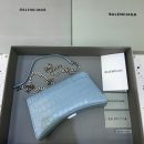 Balenciaga Hourglass Wallet On Chain in Blue, For Women, Women's Bags 9in/23cm
