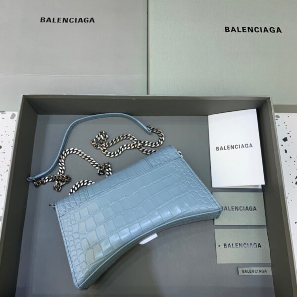 Balenciaga Hourglass Wallet On Chain in Blue, For Women, Women's Bags 9in/23cm