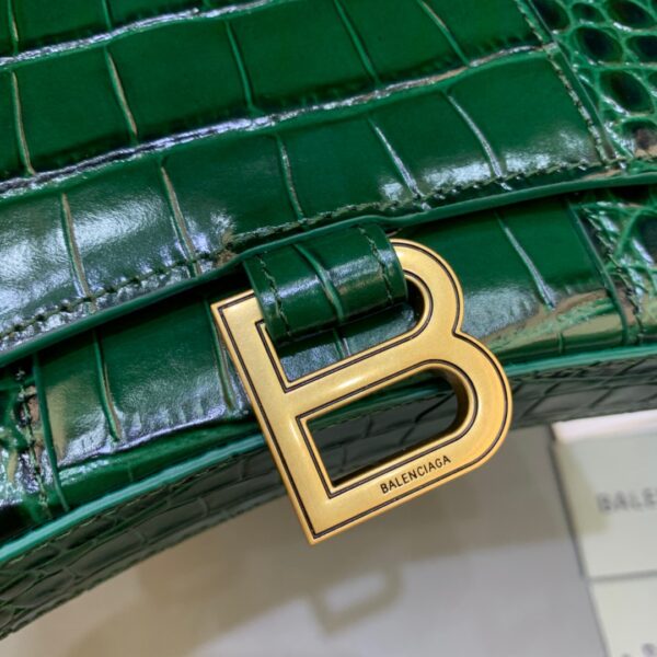 Balenciaga Hourglass Wallet On Chain in Dark Green, For Women, Women's Bags 7.6in/19cm 6560501LRGM3011