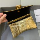 Balenciaga Hourglass Wallet On Chain in Gold, For Women, Women's Bags 7.6in/19cm 6560501S49M8005