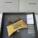 Balenciaga Hourglass Wallet On Chain in Gold, For Women, Women's Bags 9in/23cm