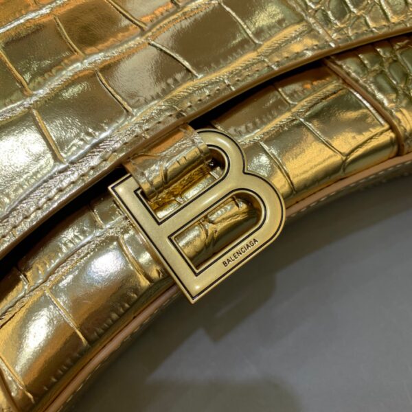 Balenciaga Hourglass Wallet On Chain in Gold, For Women, Women's Bags 9in/23cm