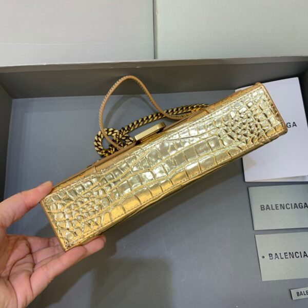 Balenciaga Hourglass Wallet On Chain in Gold, For Women, Women's Bags 9in/23cm