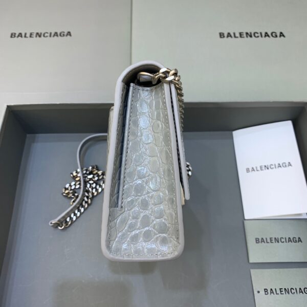 Balenciaga Hourglass Wallet On Chain in Gray, For Women, Women's Bags 9in/23cm