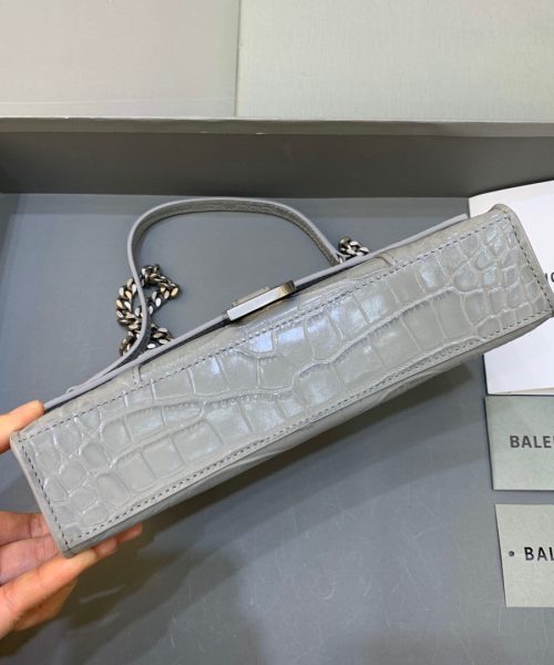 Balenciaga Hourglass Wallet On Chain in Gray, For Women, Women's Bags 9in/23cm