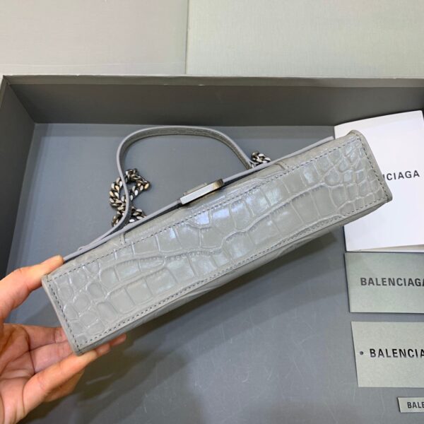Balenciaga Hourglass Wallet On Chain in Gray, For Women, Women's Bags 9in/23cm