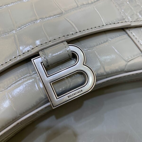 Balenciaga Hourglass Wallet On Chain in Gray, For Women, Women's Bags 9in/23cm