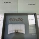 Balenciaga Hourglass Wallet On Chain in Grey, For Women, Women's Bags 7.6in/19cm 6560502102G1501