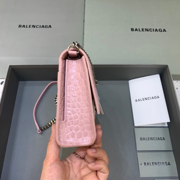 Balenciaga Hourglass Wallet On Chain in Light Pink, For Women, Women's Bags 9in/23cm