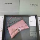 Balenciaga Hourglass Wallet On Chain in Light Pink, For Women, Women's Bags 9in/23cm