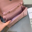 Balenciaga Hourglass Wallet On Chain in Light Pink, For Women, Women's Bags 9in/23cm