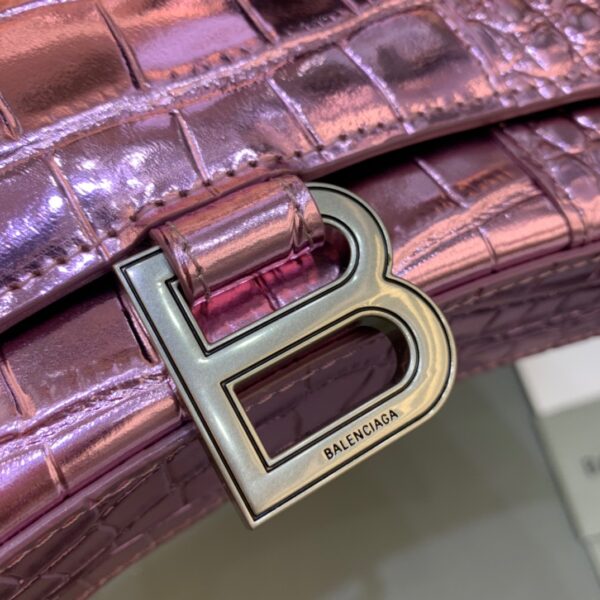 Balenciaga Hourglass Wallet On Chain in Pink, For Women, Women's Bags 7.6in/19cm