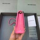 Balenciaga Hourglass Wallet On Chain in Pink, For Women, Women's Bags 9in/23cm