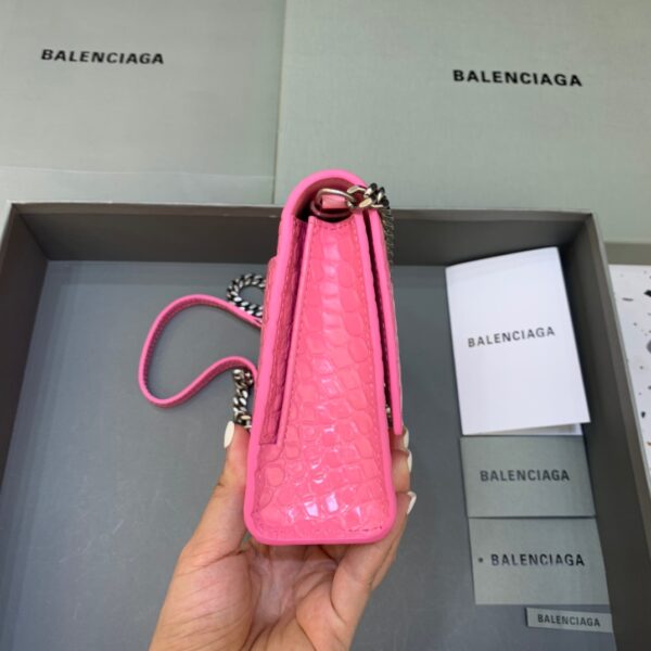Balenciaga Hourglass Wallet On Chain in Pink, For Women, Women's Bags 9in/23cm