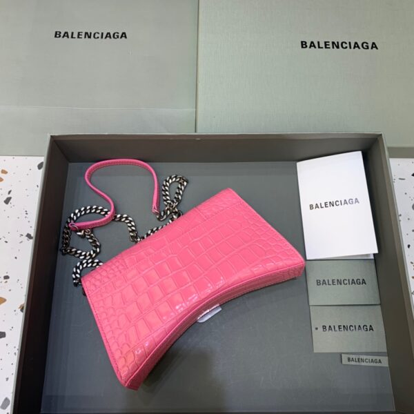 Balenciaga Hourglass Wallet On Chain in Pink, For Women, Women's Bags 9in/23cm
