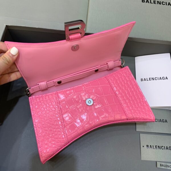 Balenciaga Hourglass Wallet On Chain in Pink, For Women, Women's Bags 9in/23cm