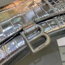 Balenciaga Hourglass Wallet On Chain in Sliver, For Women, Women's Bags 7.6in/19cm 6560501S4CY8110
