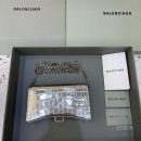 Balenciaga Hourglass Wallet On Chain in Sliver, For Women, Women's Bags 7.6in/19cm 6560501S4CY8110