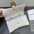 Balenciaga Hourglass Wallet On Chain in White, For Women, Women's Bags 7.6in/19cm 6560501LRGM9016