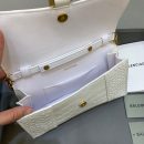 Balenciaga Hourglass Wallet On Chain in White, For Women, Women's Bags 9in/23cm