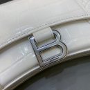 Balenciaga Hourglass Wallet On Chain in White, For Women, Women's Bags 9in/23cm