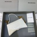 Balenciaga Hourglass Wallet On Chain in White, For Women, Women's Bags 9in/23cm