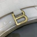 Balenciaga Hourglass Wallet On Chain in White, For Women, Women's Bags 9in/23cm