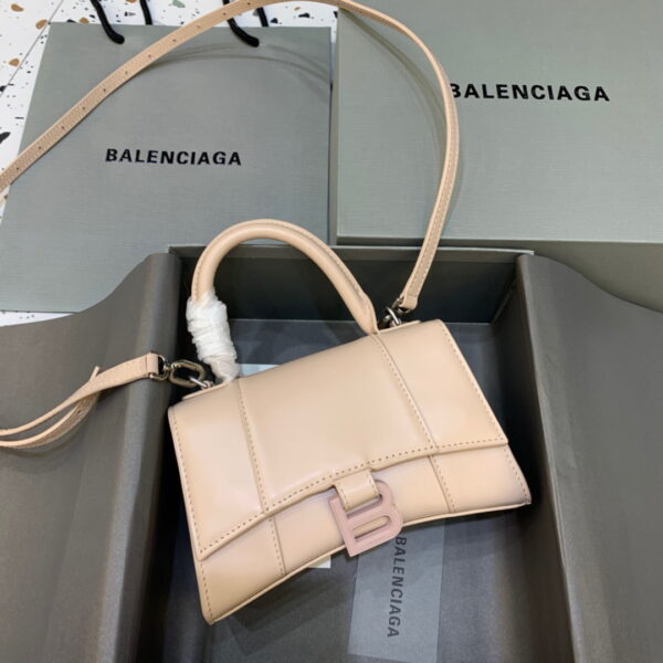 Balenciaga Hourglass XS Handbag In Beige, For Women, Women's Bags 7.4in/19cm