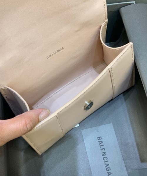 Balenciaga Hourglass XS Handbag In Beige, For Women, Women's Bags 7.4in/19cm