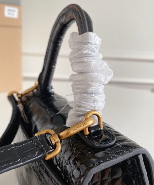 Balenciaga Hourglass XS Handbag In Black, For Women, Women’s Bags 7.4in/19cm