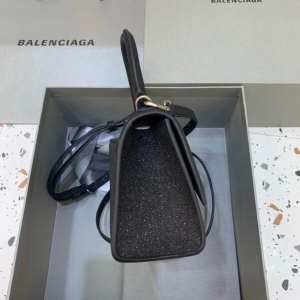 Balenciaga Hourglass XS Handbag In Black, For Women, Women's Bags 7.4in/19cm 5928332102G1000