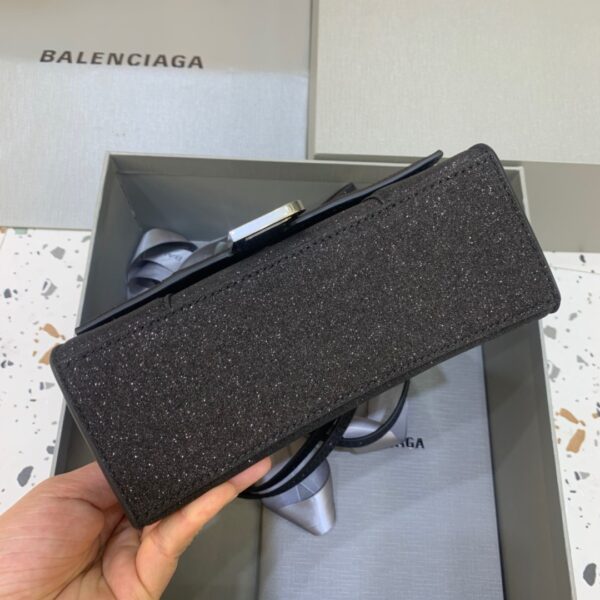 Balenciaga Hourglass XS Handbag In Black, For Women, Women's Bags 7.4in/19cm 5928332102G1000