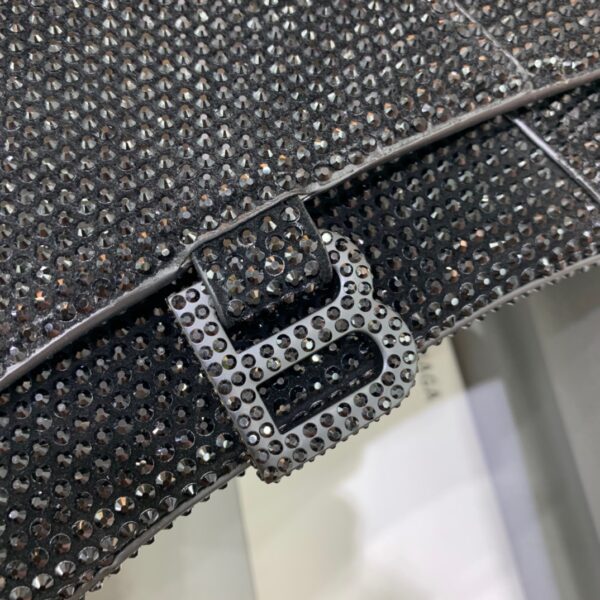Balenciaga Hourglass XS Handbag In Black, For Women, Women's Bags 7.4in/19cm 59283328D071071