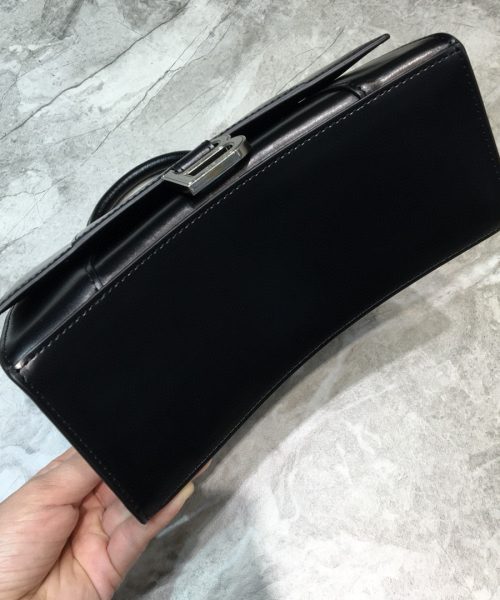 Balenciaga Hourglass XS Handbag In Black, For Women, Women's Bags 7.4in/19cm